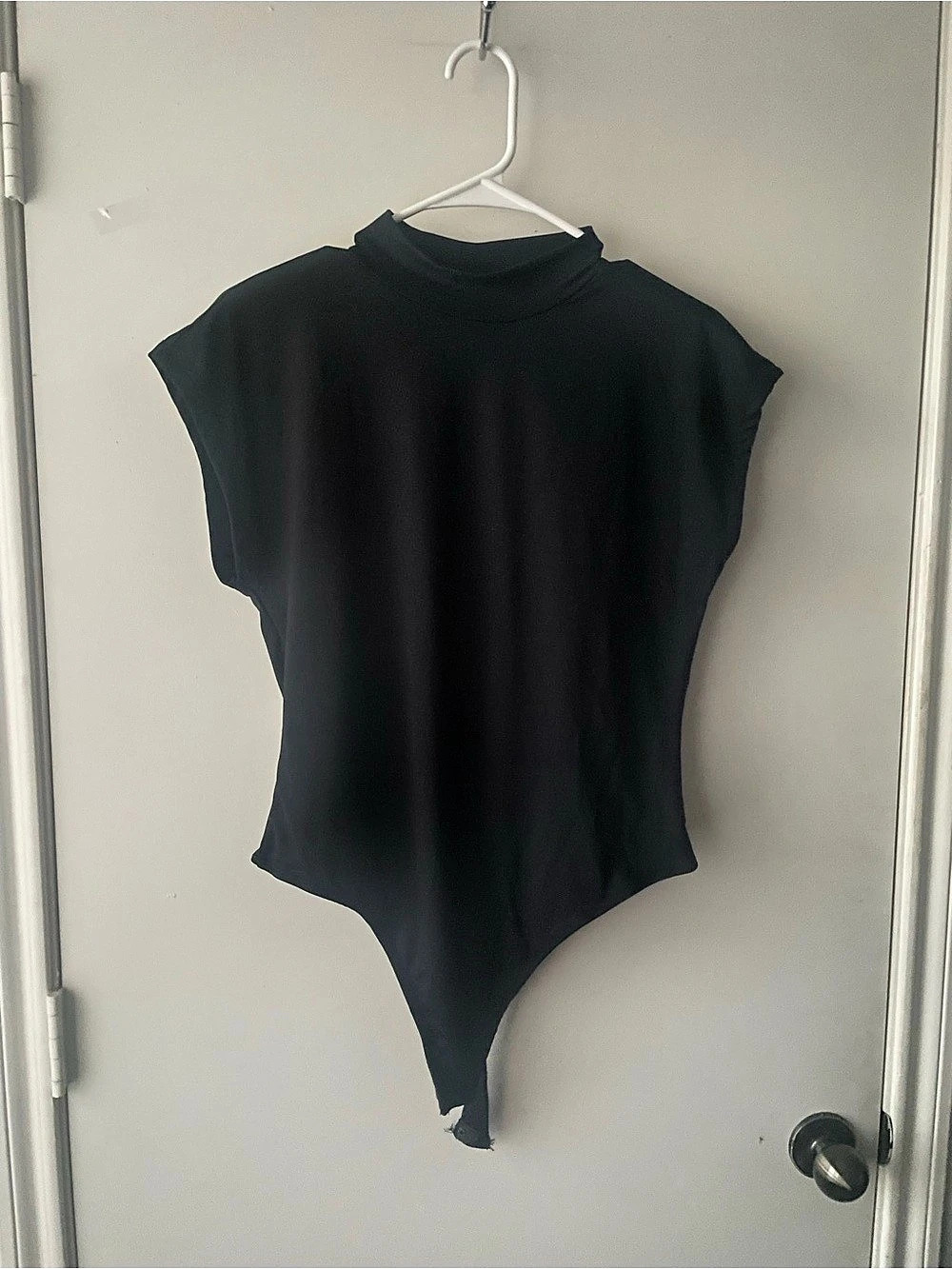 maeve Mock-Neck Bodysuit Black Size XL